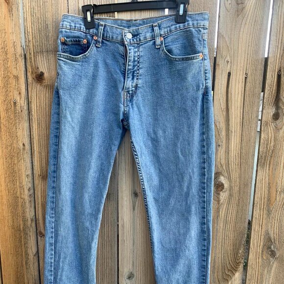Levi 511 Jeans Men 33X32 Blue Light Wash Everyday Country Western Basic Casual - Picture 1 of 8